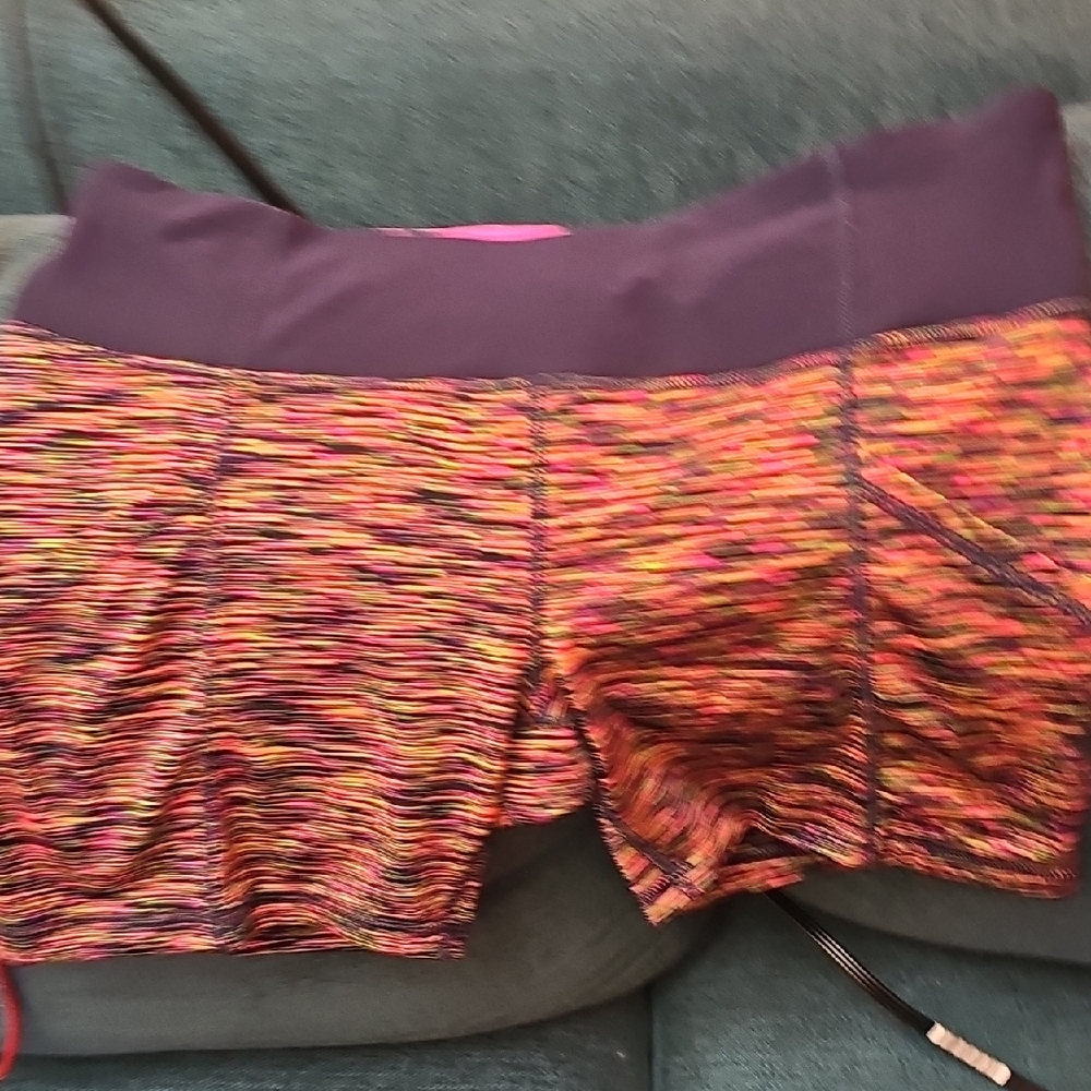 90 Degrees By Reflex, Workout Shorts Multi Color Size Medium, Great Condition